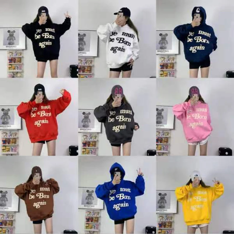 23FW クラシックフォームロゴ Ye Must Be Born Again パーカー
