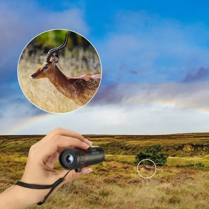 HD 2000x24 Monocular Telescope Zooming Focus Green Film Binocular Optical Hunting Tourism Scope For Outdoor 6