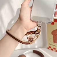 Lanière de téléphone portable tressée de luxe, pendentif à main, bracelet multifonctionnel Anti-chute 3