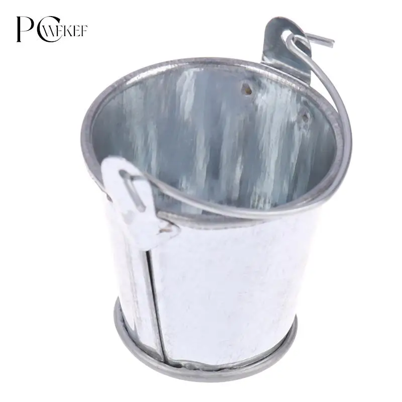 

1/6 1/12 миниатюрное металлическое ведро для кукольного домика, миниатюрное кухонное украшение, красивая игрушка