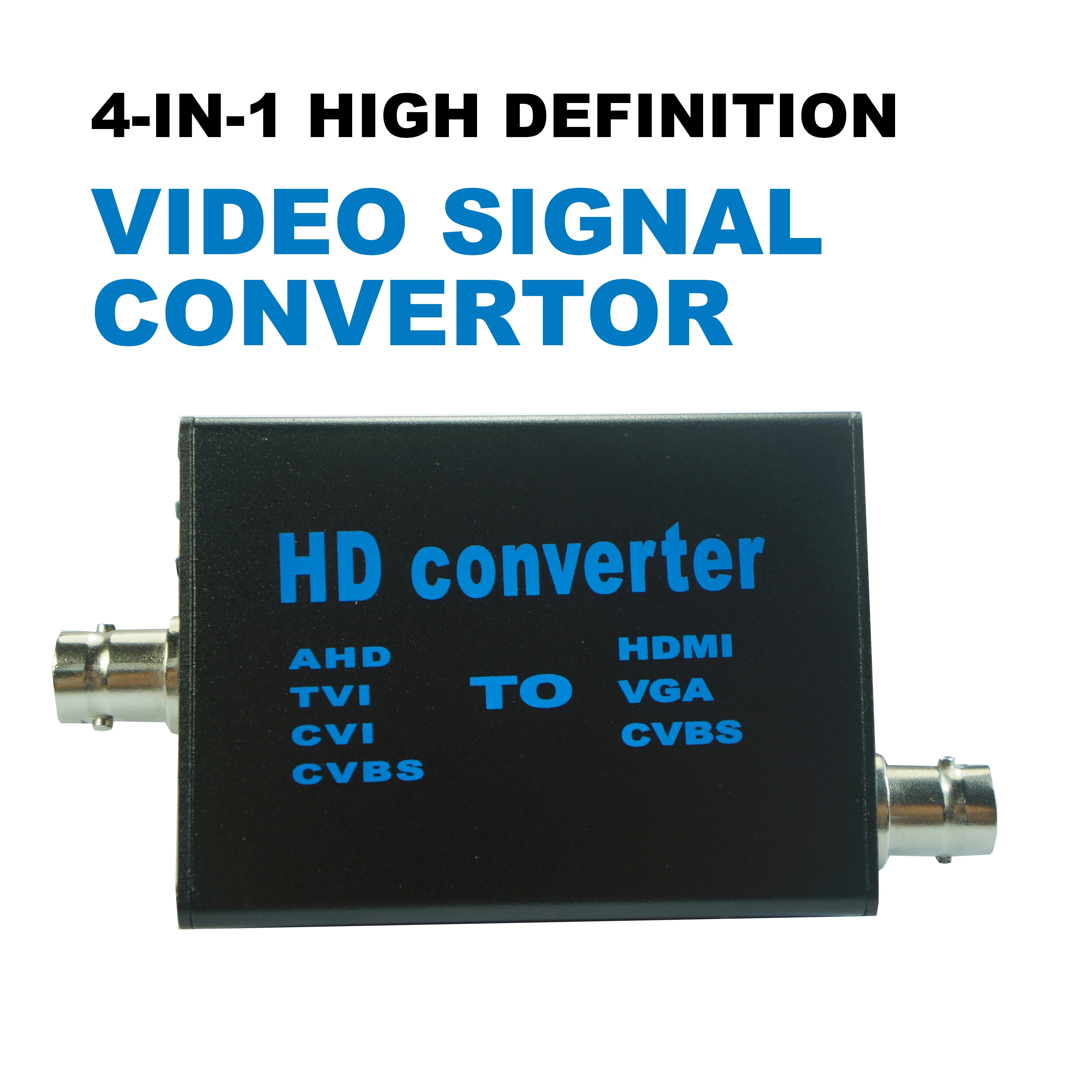 

Analog signal Video Converter TVI AHD CVI to HDMI/VGA/CVBS digital 4 in 1 TV Full HD 1080p for Security Monitoring NTSC/PAL