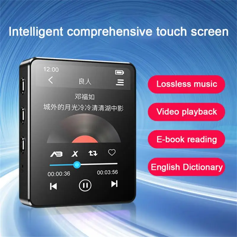 Vision Full Touch Player e-book Reading Jack da 3.5mm Mp3 Mp4 lettura automatica ad alta voce da 2.5 pollici Full Touch Screen studente Walkman