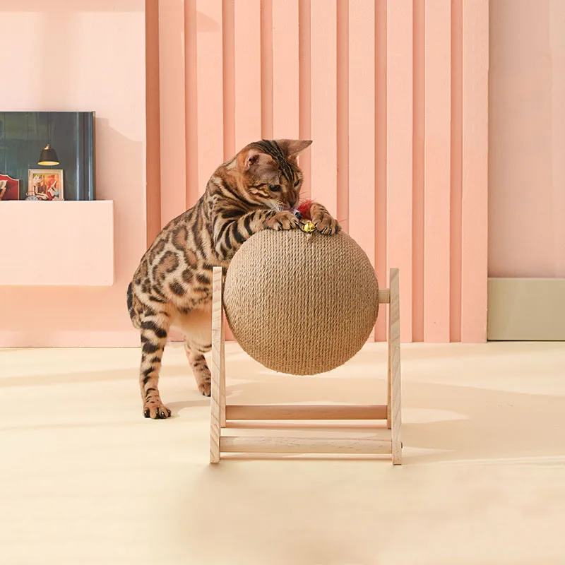 

Ogenston's rotating standing scratch ball cat treadmill scratch column