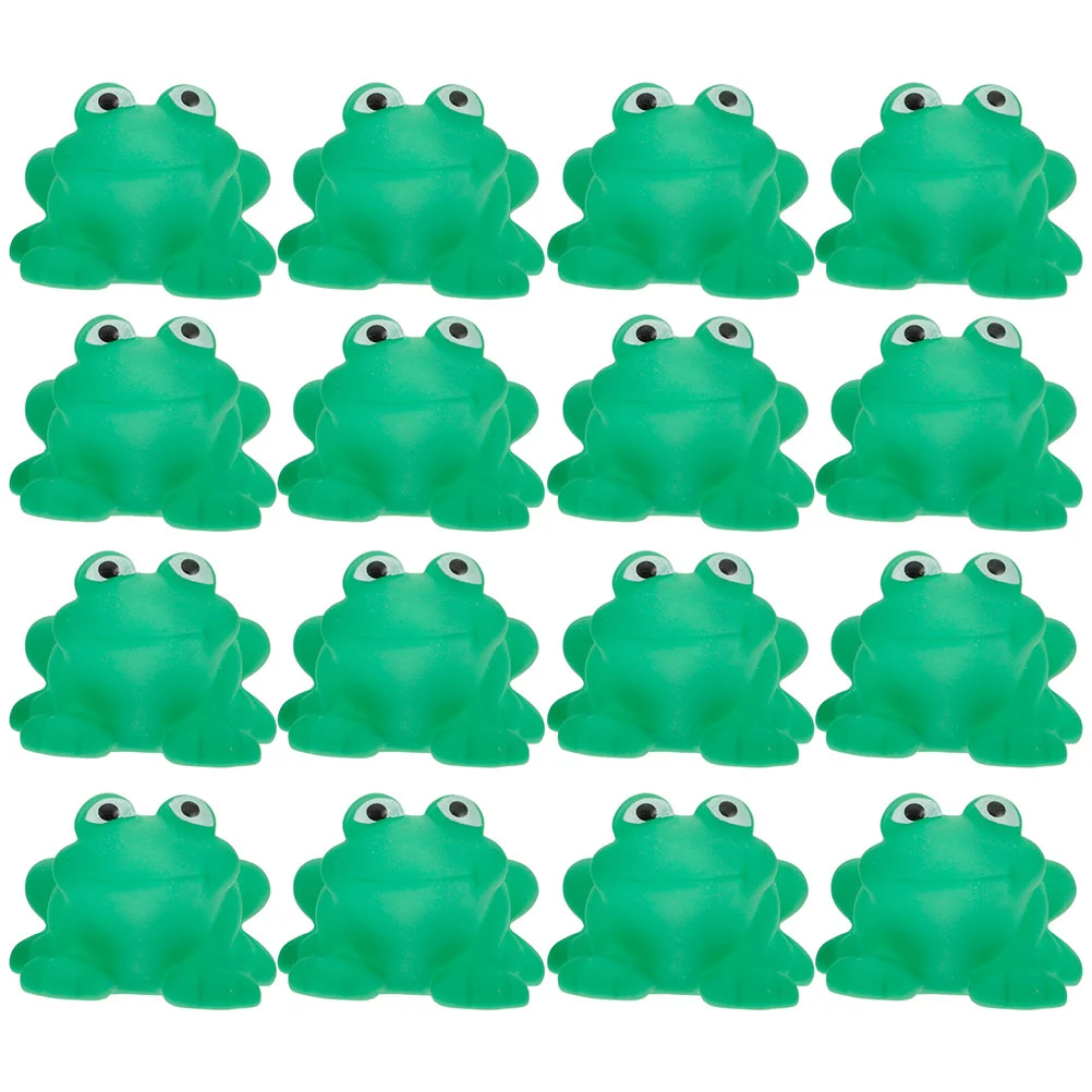 

20 Pcs Children's Water Toys Bath Small Frog Tubs Baby Bathtub Frogs Models Portable Realistic Micro Figures Vinyl Animal