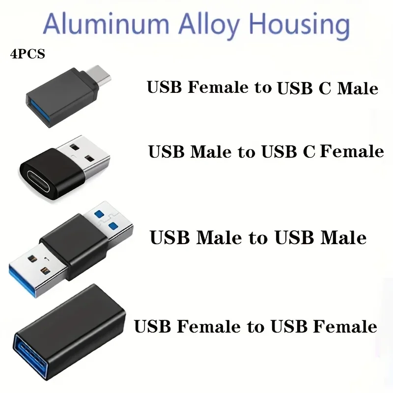 All-in-One USB Adapter Set with PD Fast Charging and OTG Support