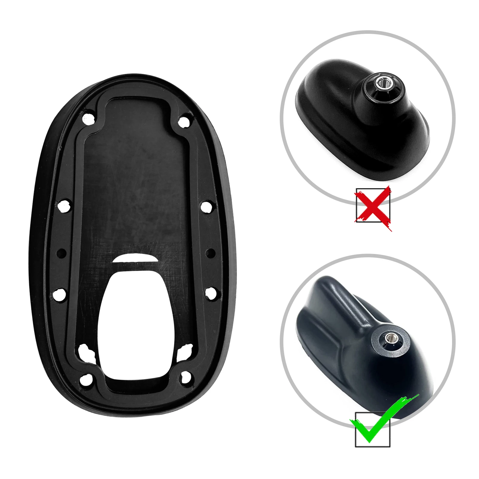 안테나 베이스 가스켓, BMW 미니 R55 R56 65203456088, 65203456089용 자동차 고무 루프 안테나 베이스 실링 가스켓 교체