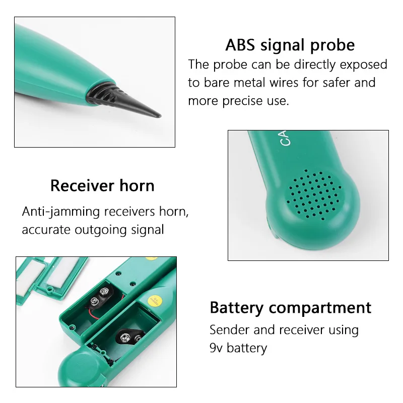 LAN Network Cable Tester RJ11 RJ45 Ethernet Phone Wire Tracker Line Finder for N