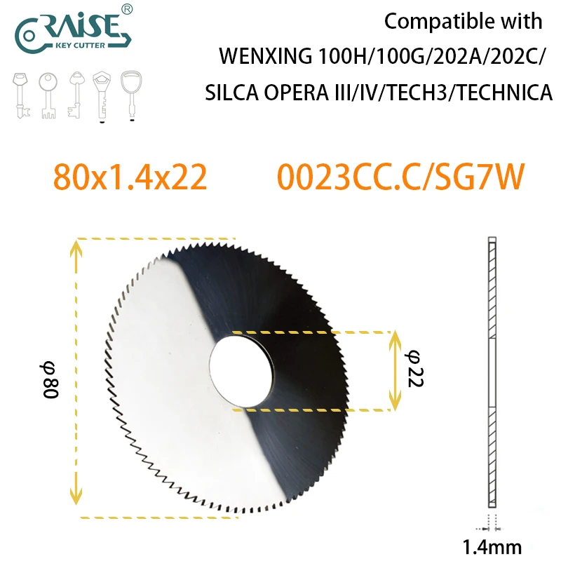 

Фрезерный станок 0023 SG7, карбидный, совместимый с WENXING 100H 100G SILCA OPERA III TAGRA TECH, слесарные инструменты