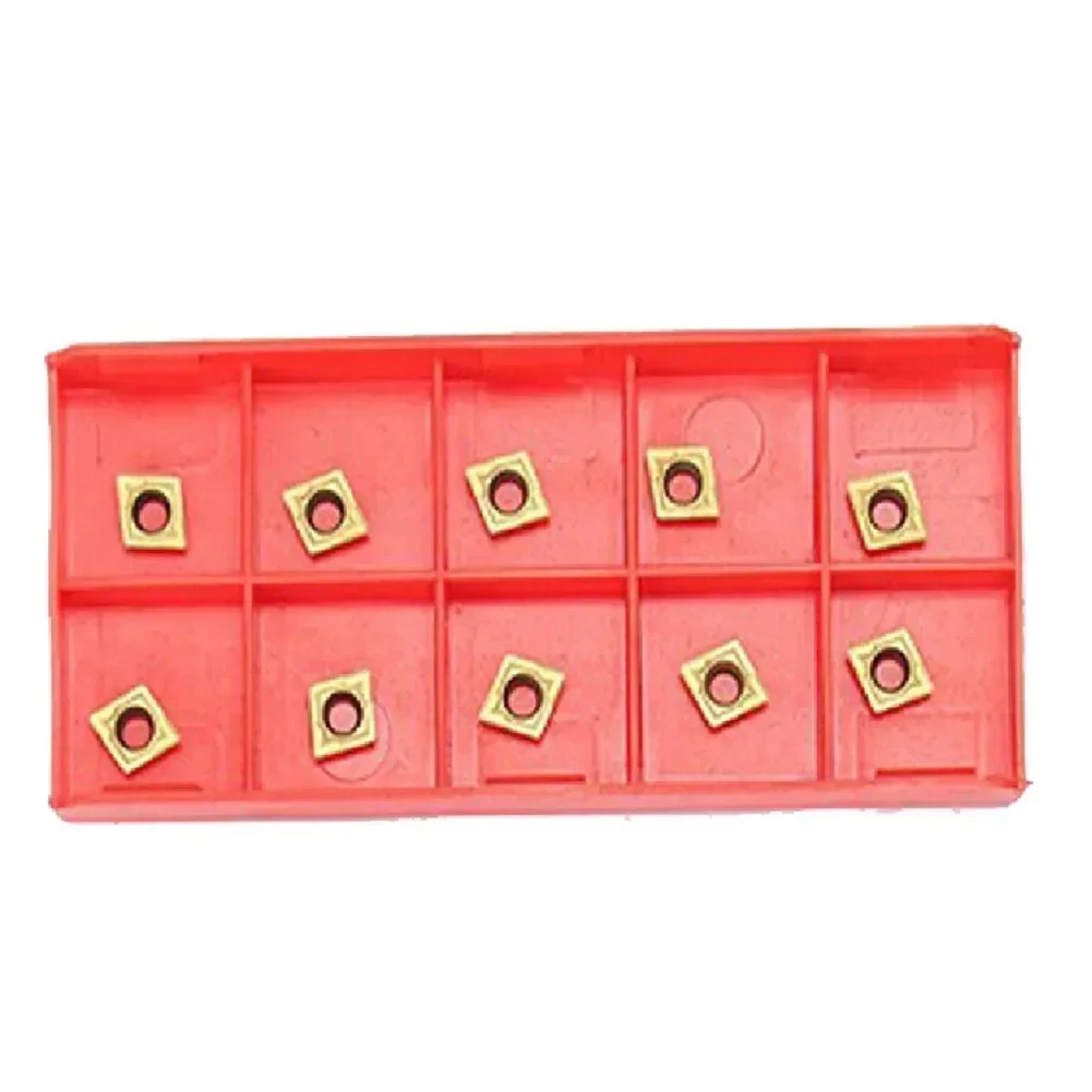 Hanzete - Kit di 4 utensili per tornitura in metallo, S07K, S08K, S10K, S12M-SCLCR06, 10 pezzi CCMT060204, inserti in carburo, 4 chiavi a prugna per lavorazione a fori piccoli