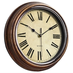 Retro 12 - Inch Non - Ticking Wall Clock for Home and Office Decor (6)