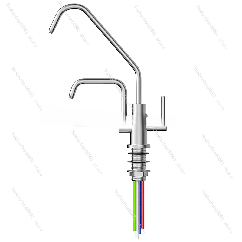 

304 Stainless Steel 2 Points Faucet Pure Ro Machine Household Water Purifier Concentrated Recovery Single Outlet Faucet