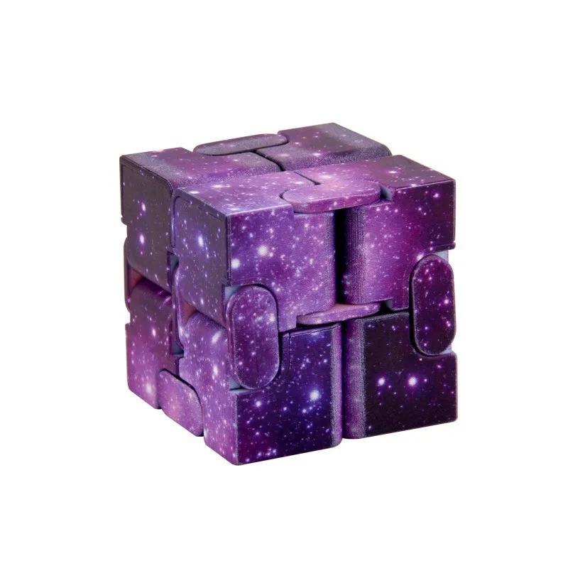 Vibrant Starry Sky Fidget Cube & Handle Toy Set