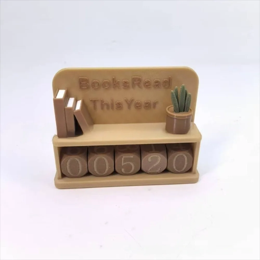 3D Printed Book Reading Tracker Sign