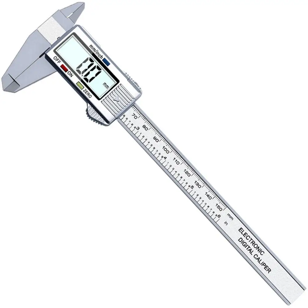 

LCD Vernier Caliper 150mm Digital Electronic Carbon Fiber Vernier Caliper Gauge Precision Micrometer Model