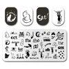 Newest Nail Stamp MouTeen Full Products Mixed Sassy Nail Stamping Plates Manicure Stencil Set For Nail 6
