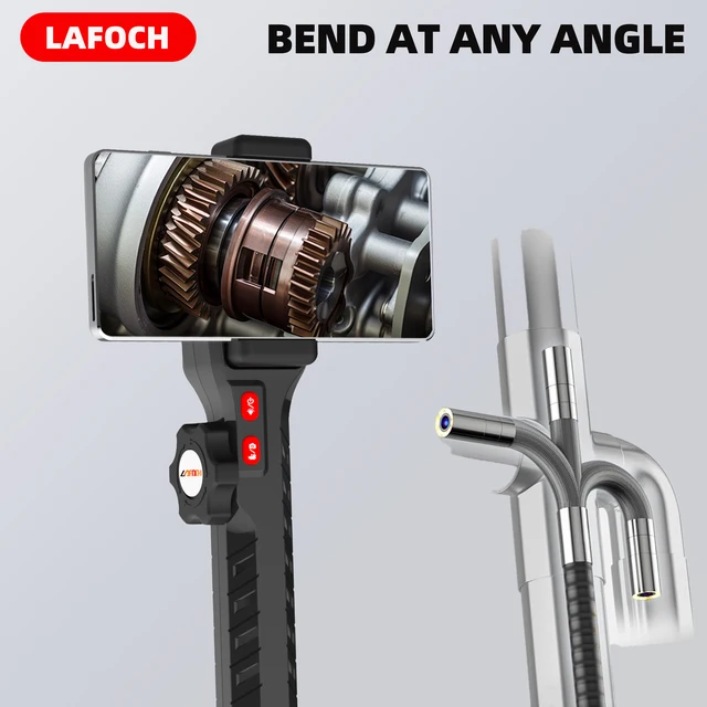 HD Industrial Endoscope, 2 -ways Suitable for Automotive Diesel Engine Carbon Deposition Detection, Aviation Detection 3