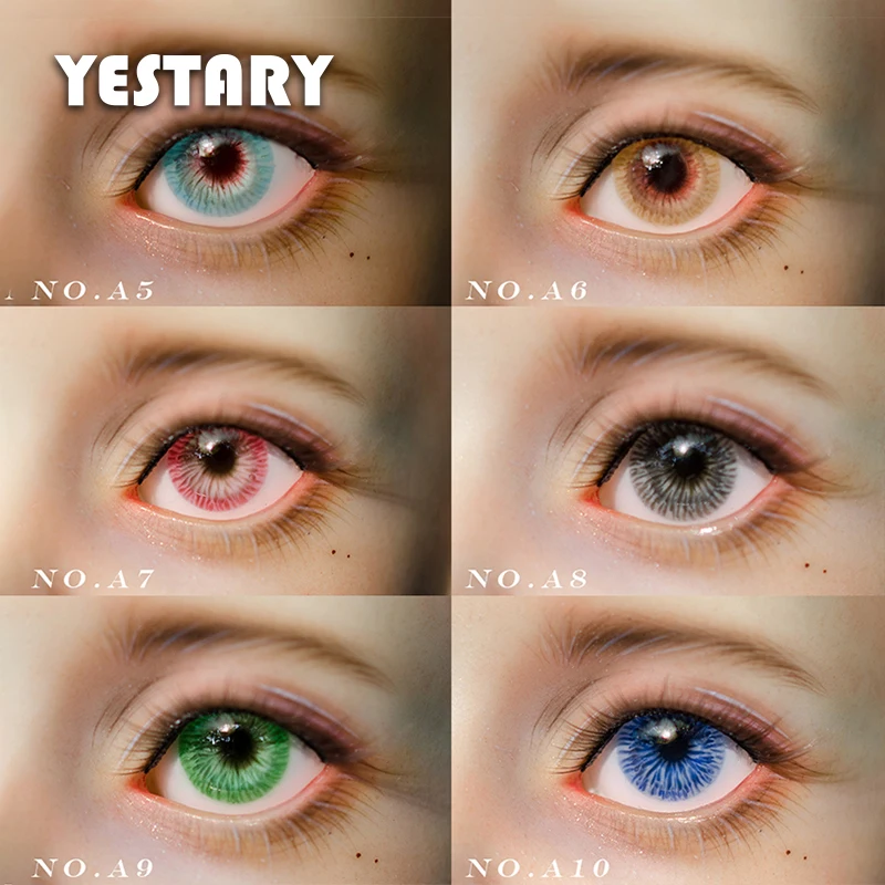 

YESTARY BJD Doll Accessories Eyes For Toys 10MM 12MM 14MM 16MM Eyes For Dolls Crafts 1/8 1/6 1/4 1/3 Handmades Plaster Eyeballs