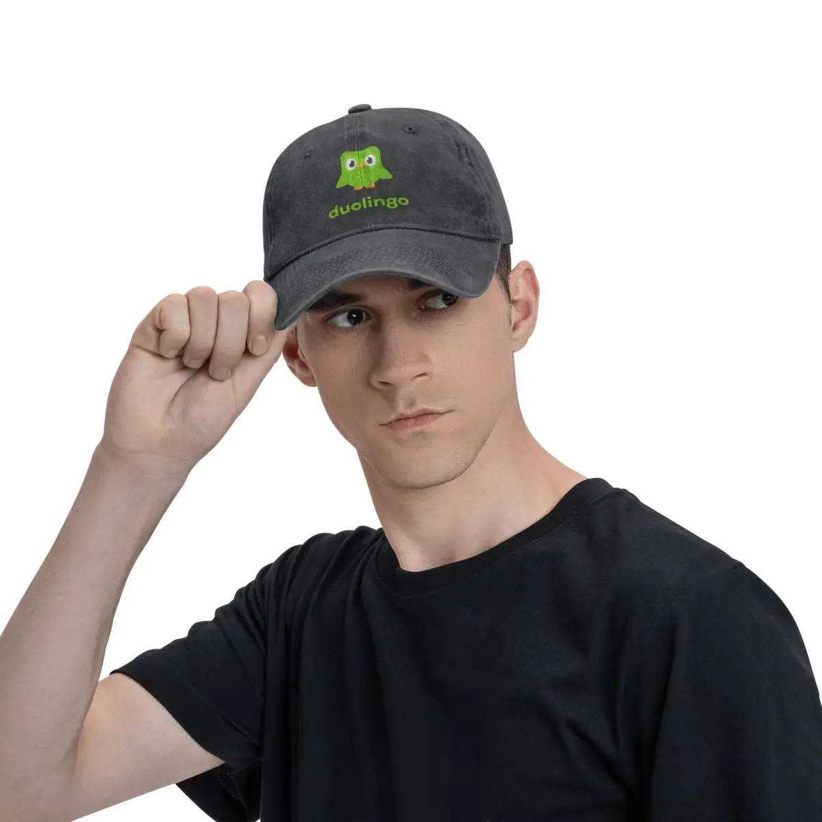 Fashion Duolingo Owl Duo Baseball Caps Unisex Distressed Washed Snapback Hat Outdoor Summer Hats Cap