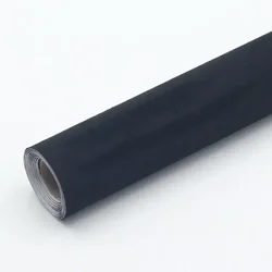 Multi-Color Black Self-Adhesive Suede Fabric Leather Roll - 50x150cm (Black)