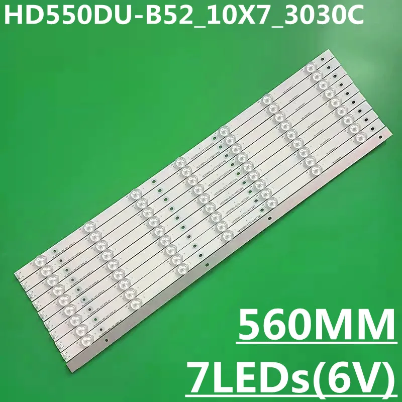 LED Backlight Strip H55MEC3350 H55M3300 H55M3000 55K3300UW 55H8C HD550DU-B52S1 HD550DU-B52_10X7_3030C LBM550M0701-LF-2(0)