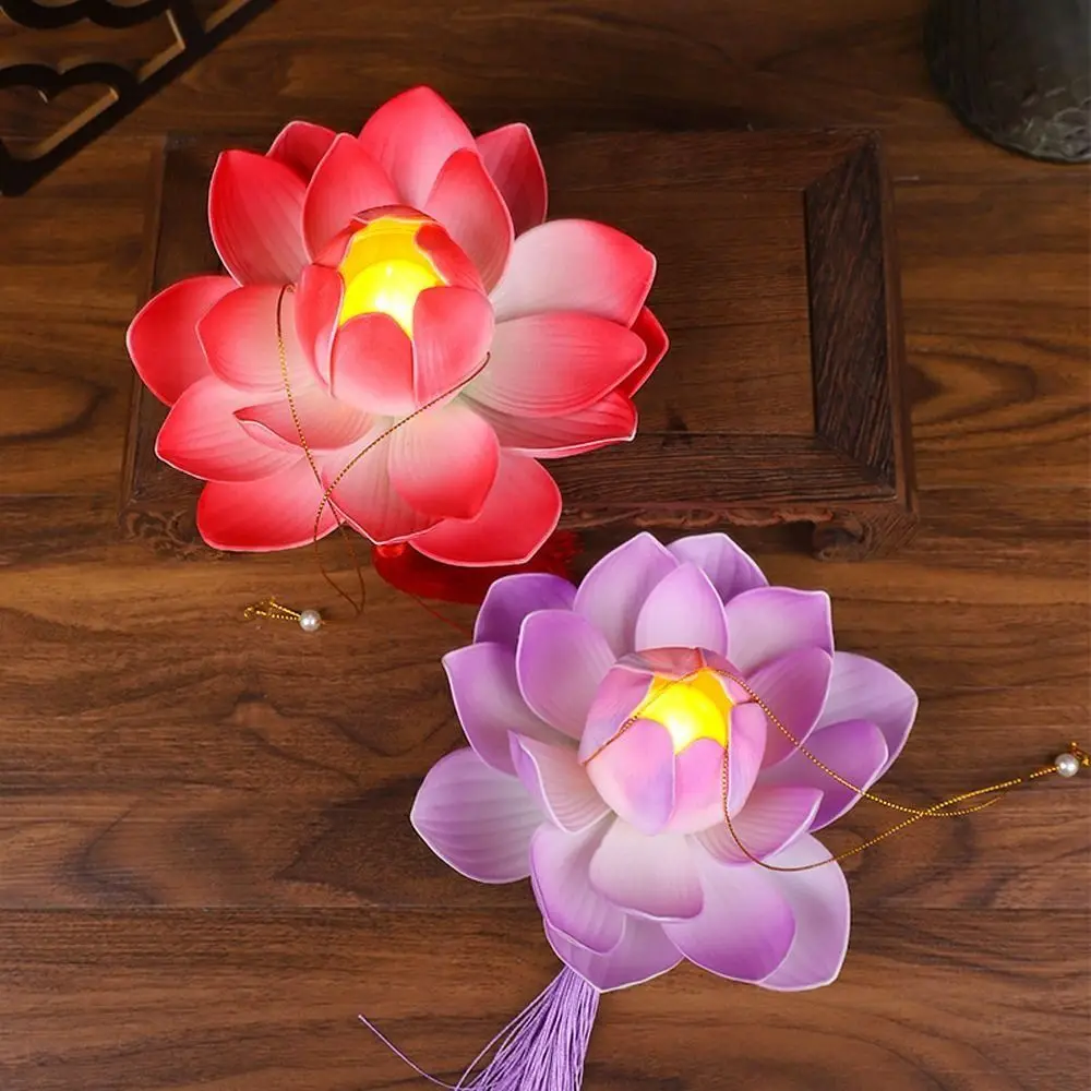 3D Mittherbstfest-Laterne Lotusblume Hase DIY Laternen-Bausatz Handgemachte Papierlaterne im Antiken Stil Handgehaltene Laterne – Detail 12