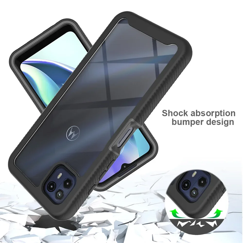 Hybrid TPU/PC Sky Case For Motorola Moto G50 5G / Moto G60 G60s Rugged Fundas Capa Two Layer Shockproof Shell Hard Back Cover