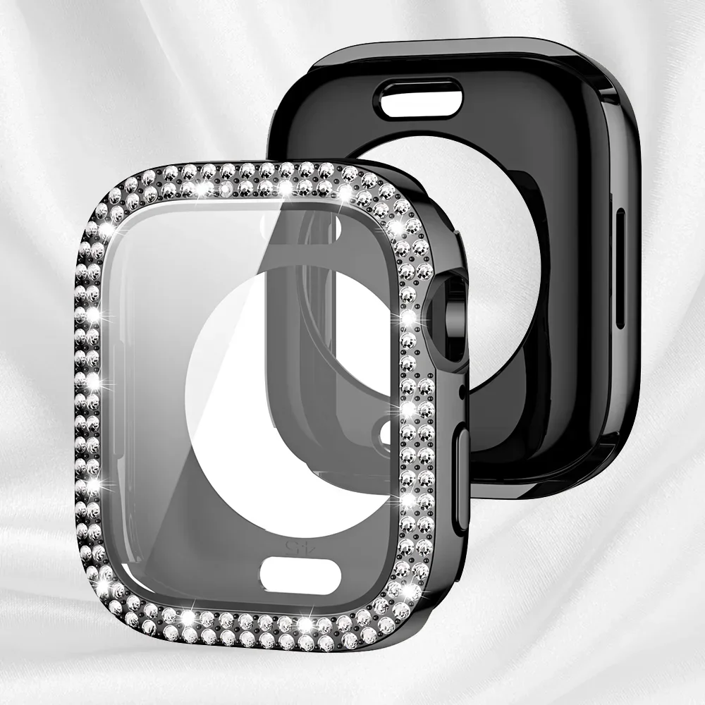 Luxury Diamond Bling Protective Glass + Cover