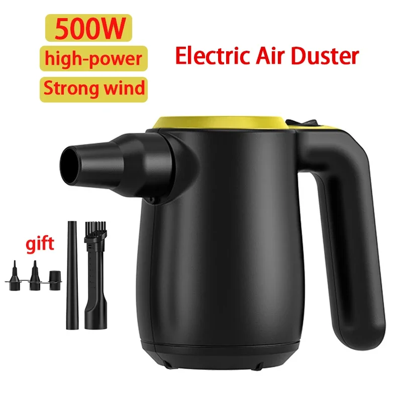 500W Compressed Air High Pressure Air Duster Blower Computer Keyboard Cleaner Dust Hairs Crumbs Laptop for Cleaning air duster