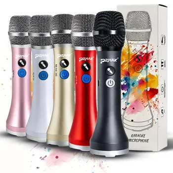 Microfono Ultra Potente per Karaoke, Megafono con Altoparlante e Amplificatore, Interruttore Eco, Portatile per Canto all'Aperto, Insegnamento, Feste