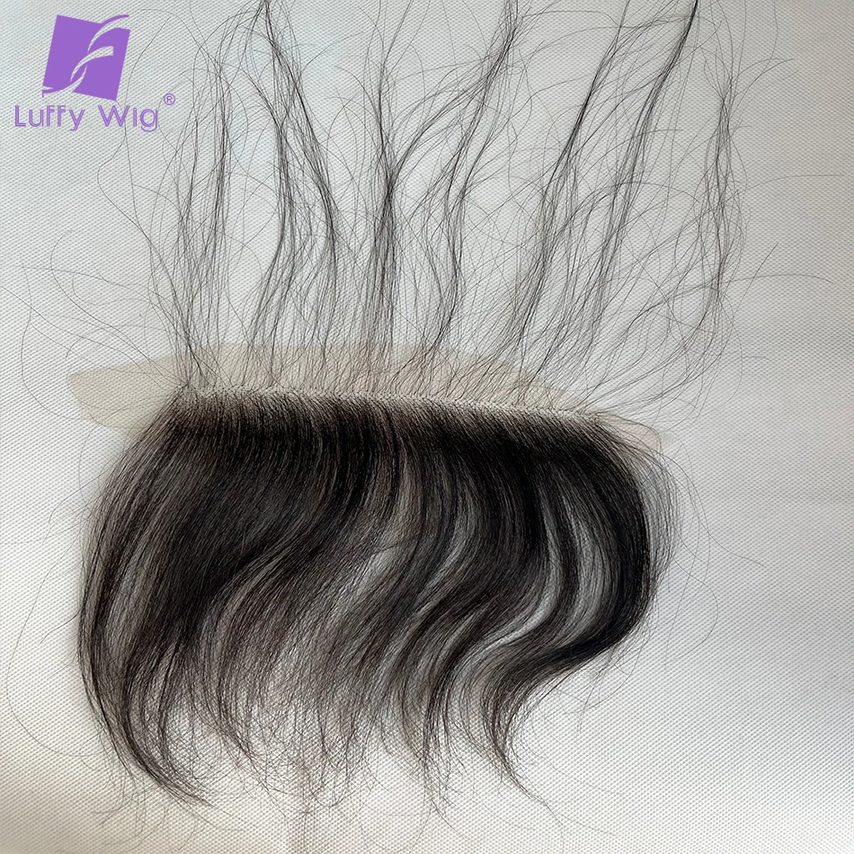 Hairline HD Lace With Baby Hair 6x1 Human Hair For Women Replacement Swiss Lace Edges Hairpieces Fringe Bangs Brazilian