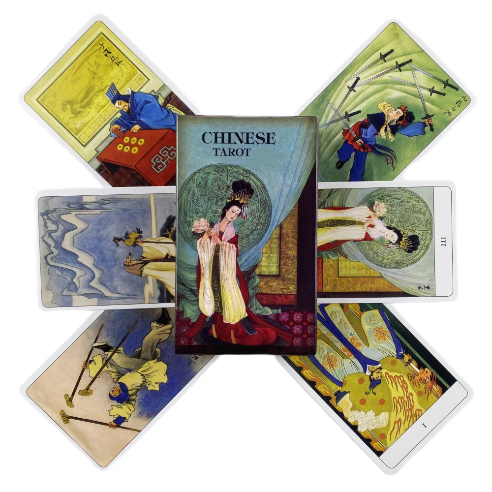 

Chinese Tarot Cards Deck Oracle English Visions Divination Edition Traditional Fortune Telling Board Playing Games