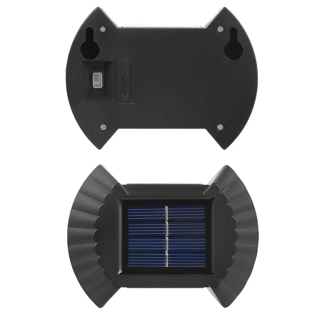 4PACK Solar Wall Lamp Waterproof Upper And Lower Luminous Lighting LED Light Fa