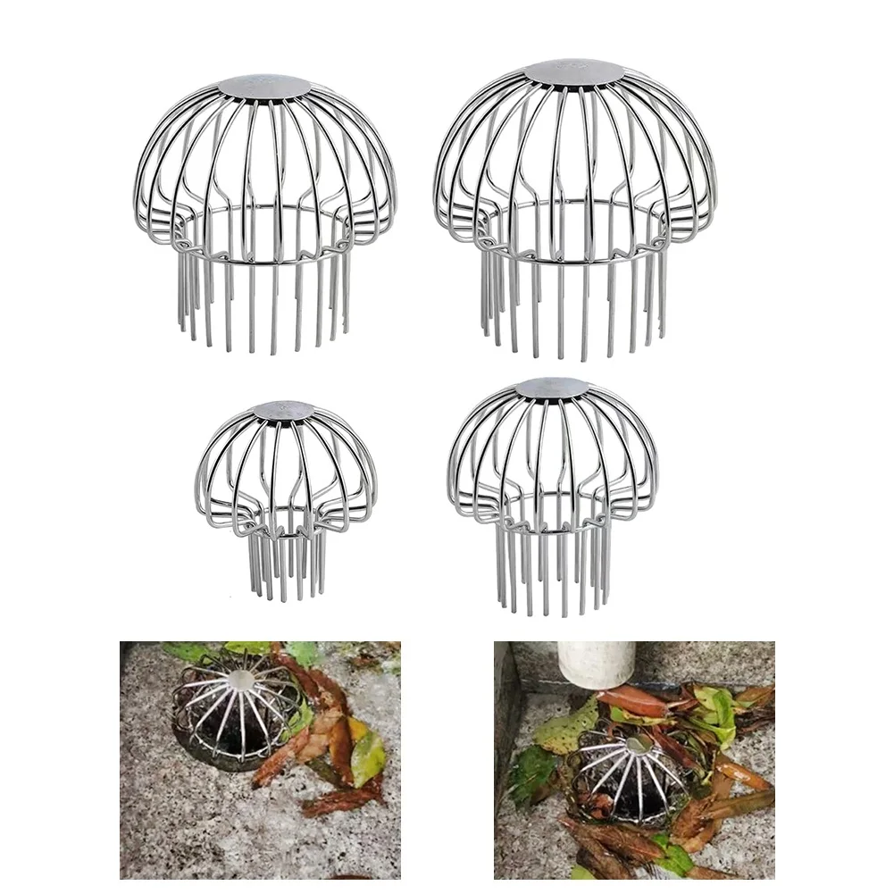 Gutter Covers Roof Guard Filters Rain Gutters Leaf Guard Mesh Cover Filter 304 Stainless Steel Blockage Leaf Drains Debris Drain Net Cover