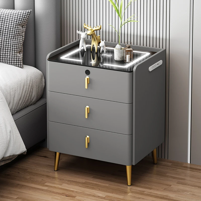 Opal Smart Wooden Security Bedside Table 6