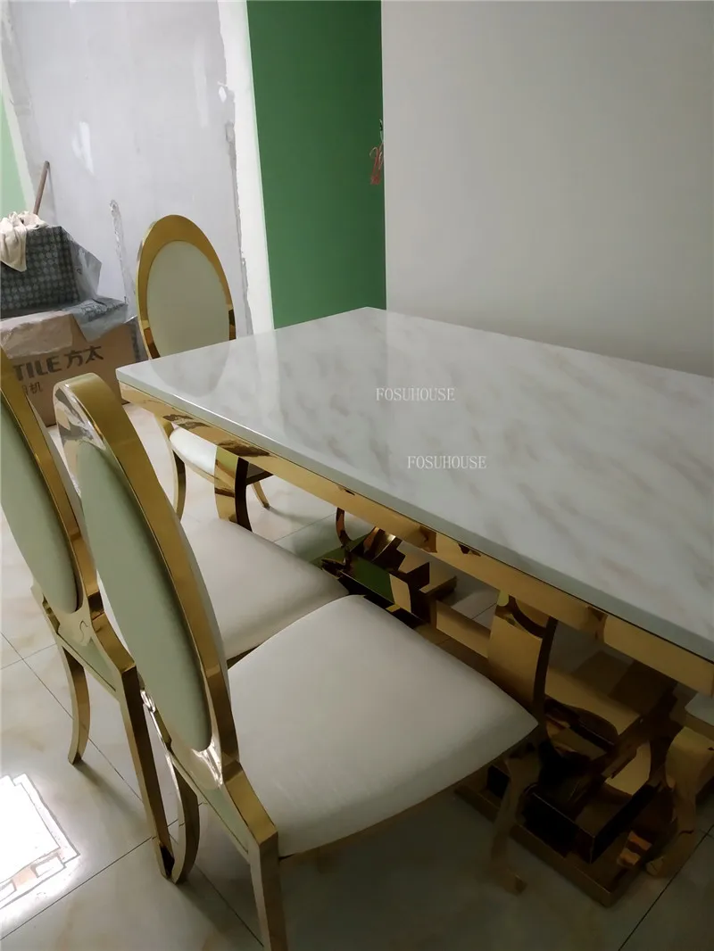 Description Picture 4 of itemNordic Dining Chairs Home Furniture Modern Minimalist Makeup Backrest Chair Restaurant Hotel Stainless Steel Chair for Kitchen