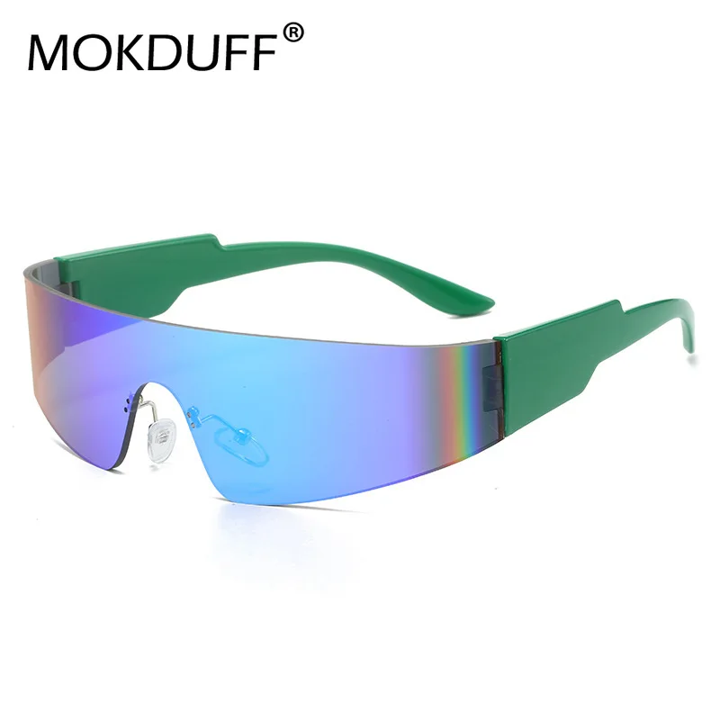 

2000S Aesthetic Y2K Sunglasses Men One Piece Sports Sun Glasses Women Vintage Wrap Around Shades Fashion Punk Goggle Eyewear