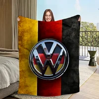 Warm Soft Plush Nap Blankets Sofa V-V-VW-Car for Living Room Luxury Office Bedroom Home Travel Kid Fashion Birthday Gift Flannel 2