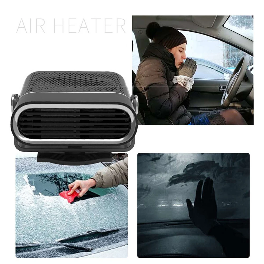 12 V/24V Portable Electric Car Fast Window Windshield Deing Defrost Fan Heating Dashboard Seat Heater_voghion.com