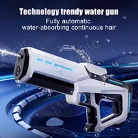 Summer Outdoor Electric Water Gun Continuous Shooting Large Capacity Automatic Water Suction Gun Boy Handheld Beach toys for kid 1
