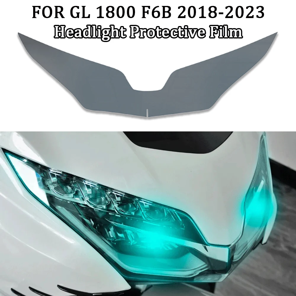 panical motorcycle headlight cover protective film protective film for honda gold wing gl1800 gl1800b f6b 2018 2023 motorcycle For Honda Gold Wing 1800 GL1800 F6B 2018-2023 Motorcycle Accessiores Headlight Protection Film GL 1800 Headlamp TPU Protective