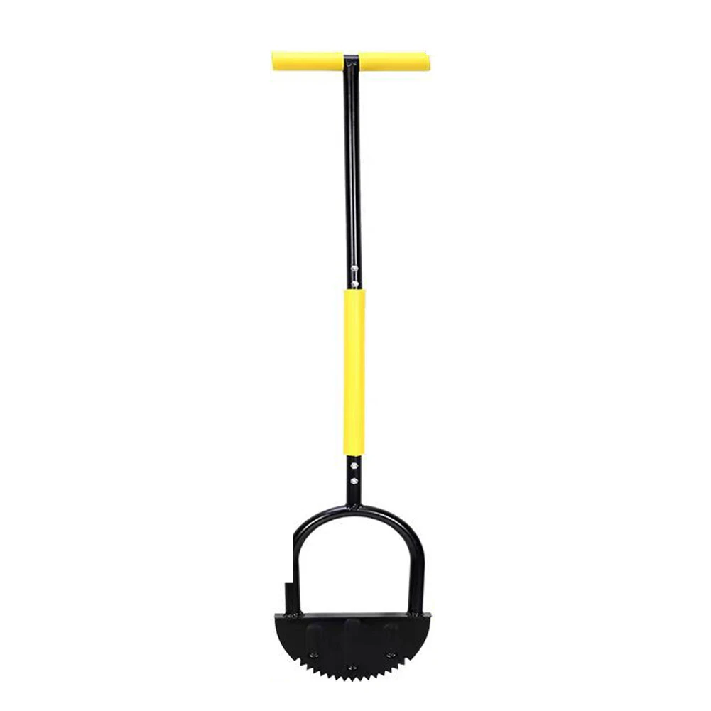 Grass Saw Cutter With T-Grip Half Moon Serrated Manual Lawn Edger Wear-resistant Reinforced Gardening for Home Garden Supplies