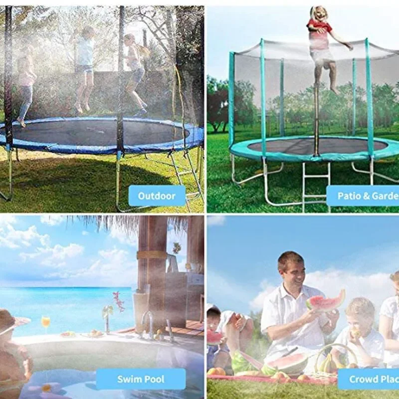 Trampoline Sprinkler Kit garden sprinkler Summer Outdoor Children's Game Sprayer Cooling System Garden Children's Water Entertainment