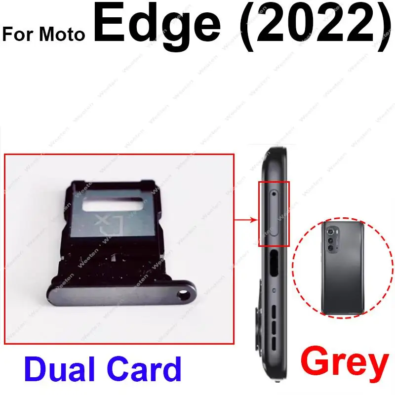 PHONSUN Single SIM Card Holder For Motorola Moto Edge Plus