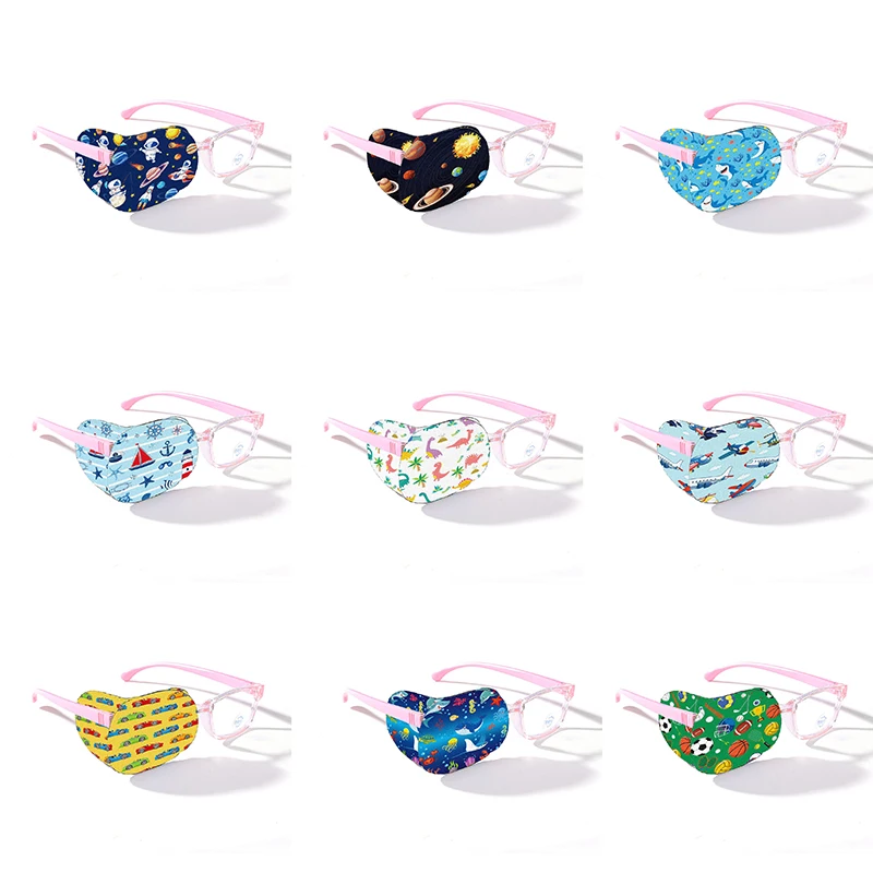 Description Picture 5 of item4/8Pcs Cute Kids Strabismus Treatment Vision Care Children Health Care Kids Child Occlusion Medical Lazy Eye Patch Eyeshade