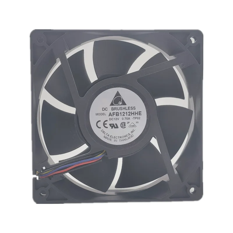 Delta Afb1212hhe 12v 0.70a 12038 12cm Controle de Temperatura e Velocidade de Medição Chassi Ventilador de Refrigeração Novo - Imagem 2