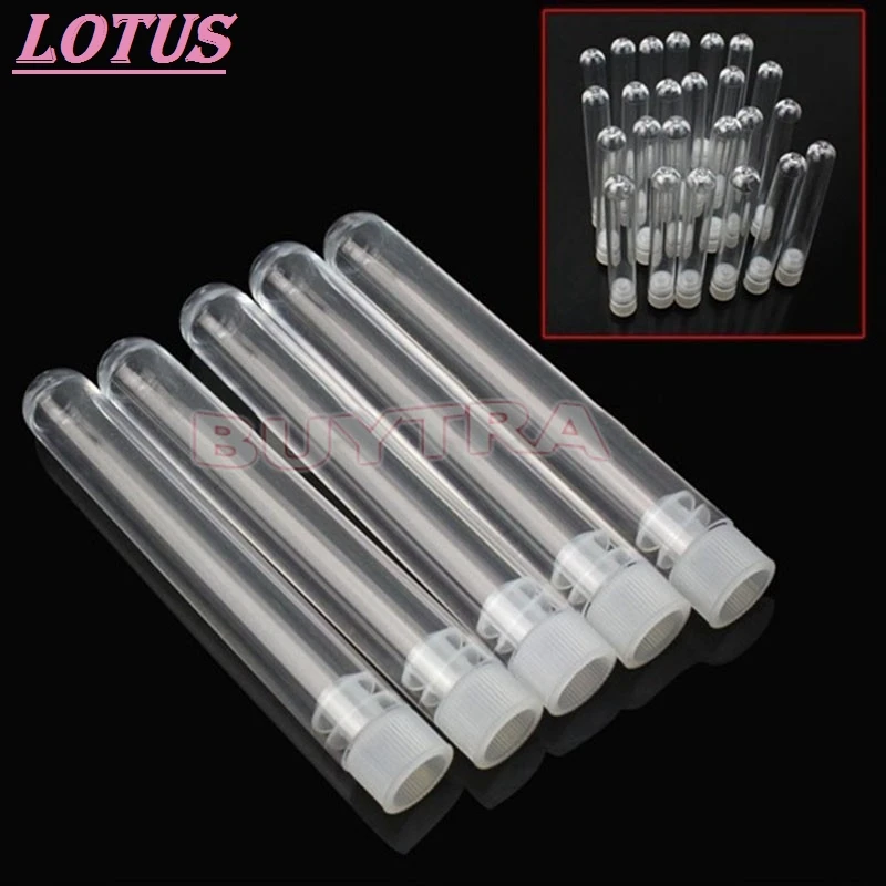 HOT Plastic Test Tube With Plug Clear Like Glass Wedding Favor Tubes Party Favour Chemistry Laboratory Supplies 20 PCS