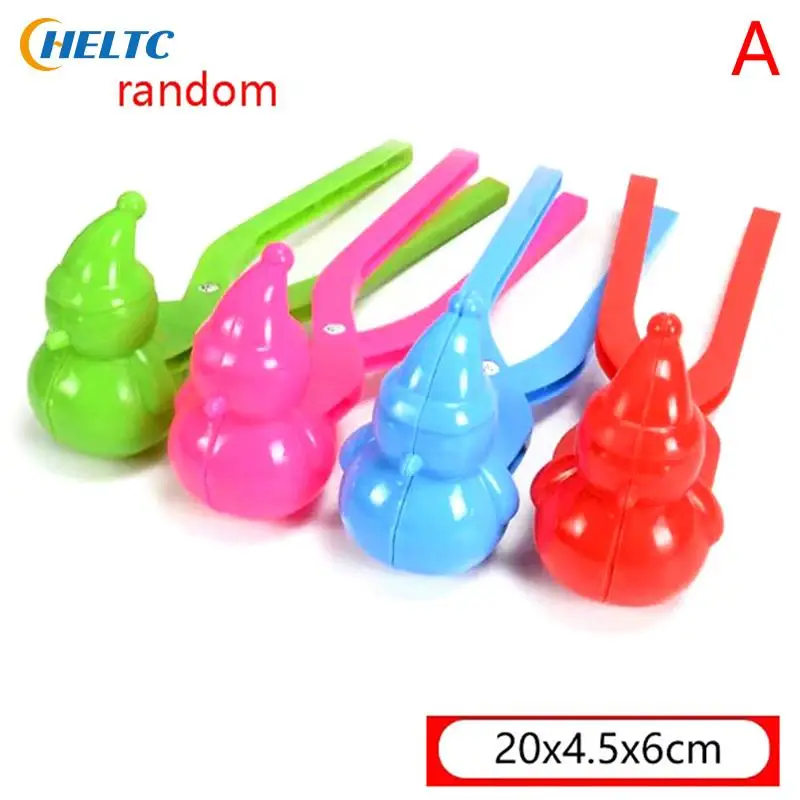 1PCS Snowman Duck Dinosaur Shape Snowball Maker Clip Tong Kid Winter Outdoor Funny Snow Sand Mold Snowball Fight Sport Toy snowball maker