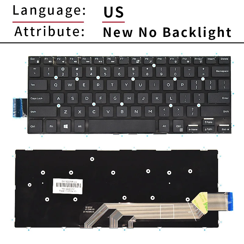 eua russo br sp substituição teclado do portátil com luz de fundo para dell vostro latitude
