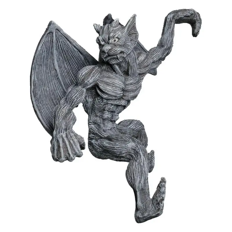 

Vintage Stone Mon-ster Statue Figure Home Decor Innovative Resin Sculpture Ornament Garden Statue Decor Collectible Model Toy