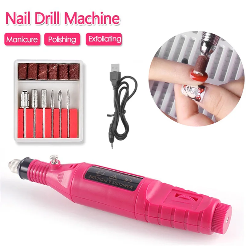 ElectricNailDrillSanderMachineProfessionalNailLathe5Colors
